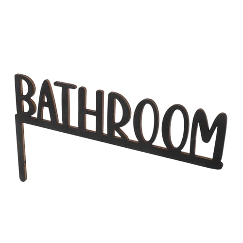 VILLCASE Holz Badezimmer Türdeko Buchstaben für Kreative Wandgestaltung Nachhaltiges Material Installieren Passend für Verschiedene Badezimmerstile Verleiht Ihrem Einen Individuellen Touch von VILLCASE