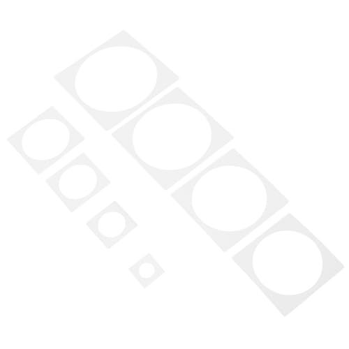 VILLCASE Kreis-schablonenvorlagen 8 Stück Wiederverwendbare Kunststoff-schablonen Für Jungen Und Mädchen Zeichnen Scrapbooking Wanddekoration von VILLCASE