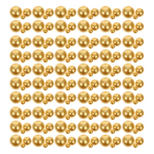 VILLCASE Kunstperlen Gold Hochglänzende Dekorative Perlen für Vasenfüllung Diy Handwerk Schmuckorganisation Makeup Pinsel Halter Langlebig und Bruchsicher von VILLCASE