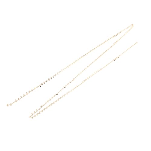 VILLCASE Legierte DIY Schmuckkette Flexible Bastelkette mit Fünfzackigem Stern Langlebige Metallkette für Armbänder Halsketten Dekorationen und Hochzeitsaccessoires von VILLCASE