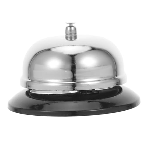VILLCASE Metall Tischglocke für Service Handbetätigte Glocke mit für Hotel Büro Schule Küche Restaurant Spieleabende Silber VILLCASE Metall Tischglocke für Service Handbetätigte Glocke mit für Hotel Büro Schule Küche Restaurant Spieleabende Silber von VILLCASE