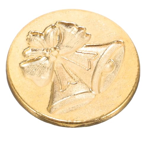 VILLCASE Metallischer Briefstempel Kopf Praktischer Wachssiegelstempel für Diy Handwerk Weihnachtsglocken Design zum Verzieren von Einladungen Karten und Geschenken von VILLCASE