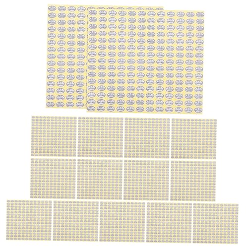 VILLCASE Oval Selbstklebende Etiketten für Inspektion und Verpackung für Boxen Flaschen und Glatte Oberflächen zur Effizienten Lagerverwaltung von VILLCASE