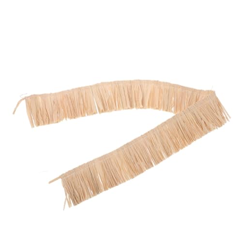 VILLCASE Rafia webt Dekoration aus Baststroh Kunsthandwerk aus hawaiianischem Gras hawaiianische Grasröcke Strohquasten Gras Herstellung von Grasröcken Luau-Rock Natürliche Pflanzen Beige VILLCASE Rafia webt Dekoration aus Baststroh Kunsthandwerk aus hawaiianischem Gras hawaiianische Grasröcke Strohquasten Gras Herstellung von Grasröcken Luau-Rock Natürliche Pflanzen Beige von VILLCASE