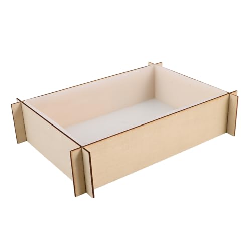 VILLCASE Rechteckige Silikonform für Buchstützen Flexible Wiederverwendbare Epoxidharz-gießform mit Holzrahmen Vielseitig für Diy-blumenerhaltung und Wohnkultur von VILLCASE