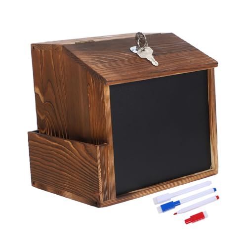 VILLCASE Retro -holzmailbox Vorschlagsboxen Stimmzettel -boxen Vorschlagboxen Wahlurnen Für Tombola Wandvorschlagboxen Holzstimmzettel Wandmontierter Briefkasten Vorschlag Boxen Holz Brown VILLCASE Retro -holzmailbox Vorschlagsboxen Stimmzettel -boxen Vorschlagboxen Wahlurnen Für Tombola Wandvorschlagboxen Holzstimmzettel Wandmontierter Briefkasten Vorschlag Boxen Holz Brown von VILLCASE