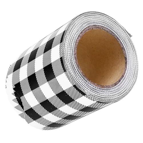 VILLCASE Schwarz-weiß Kariertes Bulletin Board Border Trim Selbstklebend Wellenförmig Abnehmbar Für Klassenzimmer Büro Party Dekoration VILLCASE Schwarz-weiß Kariertes Bulletin Board Border Trim Selbstklebend Wellenförmig Abnehmbar Für Klassenzimmer Büro Party Dekoration von VILLCASE