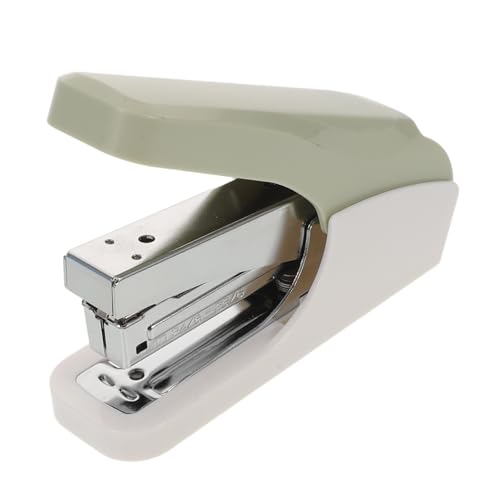 VILLCASE Schwerer Desktop-Tacker mit Single-Finger-Bedienung Tragbarer Handhefter für Schule und Arbeitsplatz Platzsparend Langlebig aus ABS und Metall Präzise Buchbindung für Papier und von VILLCASE