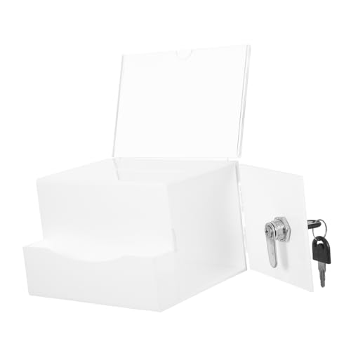 VILLCASE Sichere Acryl -stimmzettel Mit Lock Clear Spendenbox Für Fundraising -vorschläge Für Schul- Und Büro- Und Tragbare Sammelschachtel von VILLCASE