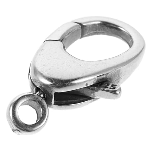 VILLCASE Silberner Lobster Clasp Edelstahl Robust Langlebig mit Sicherem Federverschluss für DIY Schmuck Halskette Armband Ohrring Schlüsselanhänger Zubehör von VILLCASE