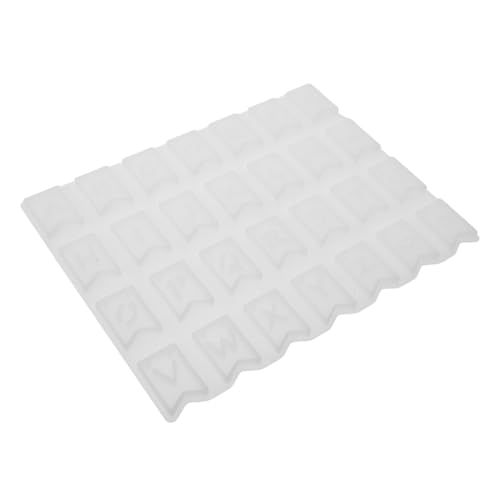 VILLCASE Silikon Buchstabenformen mit Wiederverwendbare Epoxidharz Buchstabenform für DIY Schlüsselanhänger Anhänger Schmuckherstellung Flexible Langlebige Molds für Resin Casting von VILLCASE