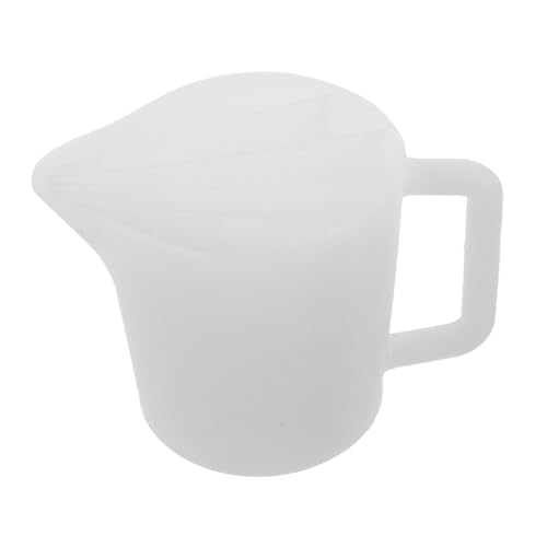 VILLCASE Silikon Mischbecher mit Griff Fach Geteilter Wiederverwendbarer Silikon Mischbecher für Resin und Acrylfarben Flexibel Spülmaschinenfest für Diy Flüssigkunst und Präzises Gießen von VILLCASE