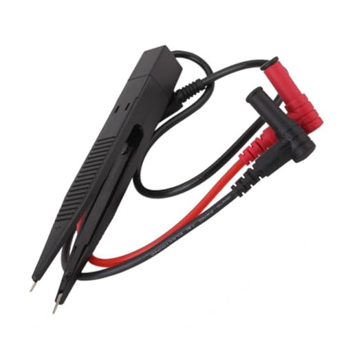 VILLCASE Smd Testclip Pinzette für Multimeter Antirutsch Messspitzen mit Abschirmkabel Geeignet für Kondensator Messungen bis Universeller Stecker für Elektronikprüfung von VILLCASE