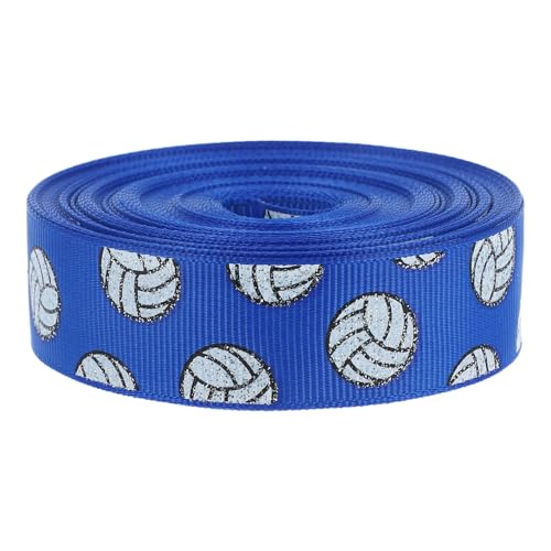 VILLCASE Sportliches Volleyball Glitzerband für Diy Partydekorationen Yards für Cheerleader Haarbänder und Teamaktivitäten Farbecht und Auffällig von VILLCASE