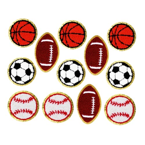 VILLCASE Teiliges Sport Patches Baseball Basketball Fußball Rugby Bestickte Bügel und Nähapplikationen für Diy Kleidung Rucksäcke Schuhe Vielseitig VILLCASE Teiliges Sport Patches Baseball Basketball Fußball Rugby Bestickte Bügel und Nähapplikationen für Diy Kleidung Rucksäcke Schuhe Vielseitig von VILLCASE