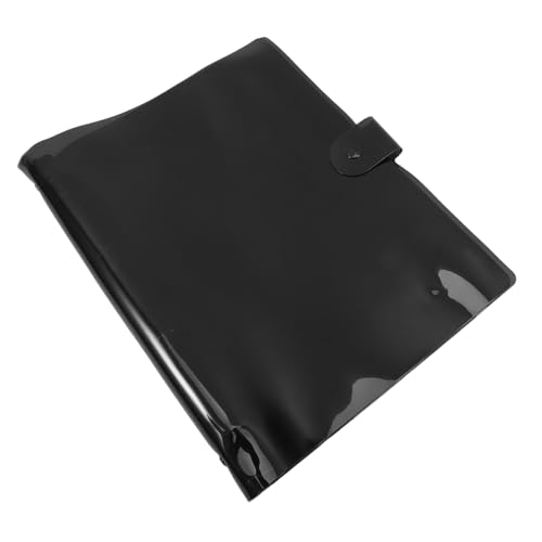 VILLCASE Transparent Schwarzer PVC Aktendeckel Nachfüllbarer Ordner für Flexibles Notieren und Organisieren für Schule Büro und Unterwegs von VILLCASE