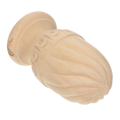 VILLCASE Unbehandeltes Holz-pineapple Finial Dekorativer Geschnitzter Säulenkopf Vielseitiges Diy-bettpfosten Treppengeländer-zubehör Elegante Holzverzierung für Möbel und Geländer VILLCASE Unbehandeltes Holz-pineapple Finial Dekorativer Geschnitzter Säulenkopf Vielseitiges Diy-bettpfosten Treppengeländer-zubehör Elegante Holzverzierung für Möbel und Geländer von VILLCASE