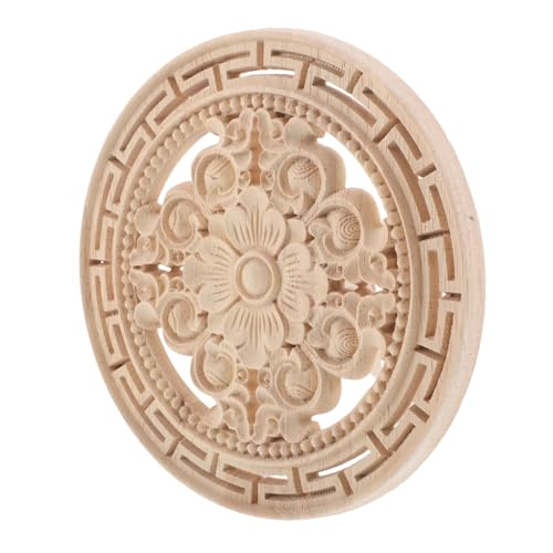 VILLCASE Unlackierte Holzornamente Handgeschnitzt Blumenapplikation Vintage Europäischer Stil Holzverzierung für Möbel Schranktüren Wände DIY Holzdekor VILLCASE Unlackierte Holzornamente Handgeschnitzt Blumenapplikation Vintage Europäischer Stil Holzverzierung für Möbel Schranktüren Wände DIY Holzdekor von VILLCASE