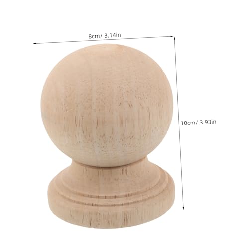 VILLCASE Unlackierte Massivholz-dekor-endkappe Klassischer Runder Holzknauf Lampenaufsatz Treppenpfosten-baluster für Rustikale Zaunpfosten und Möbel DIY Dekoration VILLCASE Unlackierte Massivholz-dekor-endkappe Klassischer Runder Holzknauf Lampenaufsatz Treppenpfosten-baluster für Rustikale Zaunpfosten und Möbel DIY Dekoration von VILLCASE