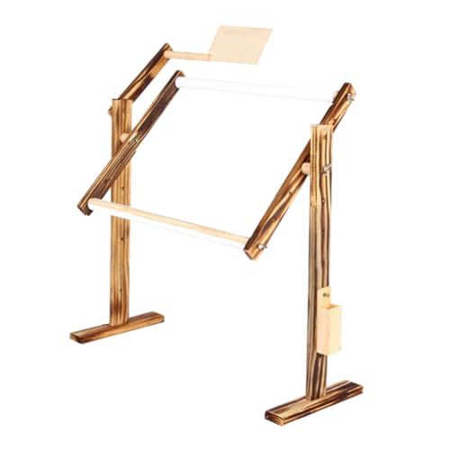 VILLCASE Vintage Holz Kreuzstich Rahmen Verstellbarer Stickrahmenständer für Anfänger ohne Stickstoff Praktisch und Langlebig VILLCASE Vintage Holz Kreuzstich Rahmen Verstellbarer Stickrahmenständer für Anfänger ohne Stickstoff Praktisch und Langlebig von VILLCASE