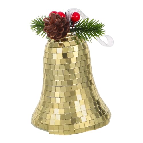 VILLCASE Vintage Jingle Bell Anhänger für Weihnachtsbaumdekoration und Festliche Anlässe Schimmerndes Design für Stilvolle Feiertagsfeiern VILLCASE Vintage Jingle Bell Anhänger für Weihnachtsbaumdekoration und Festliche Anlässe Schimmerndes Design für Stilvolle Feiertagsfeiern von VILLCASE