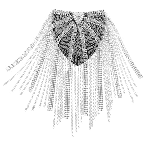 VILLCASE Vintage Schulterklappen mit Quasten und Strass Metallische Epauletten für Damen Dekorative Langlebige Schulterabzeichen im Retro Stil Vielseitiges Accessoire für Anzug und Uniform VILLCASE Vintage Schulterklappen mit Quasten und Strass Metallische Epauletten für Damen Dekorative Langlebige Schulterabzeichen im Retro Stil Vielseitiges Accessoire für Anzug und Uniform von VILLCASE