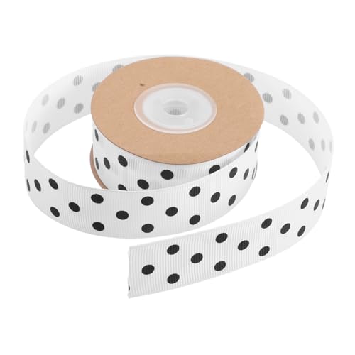 VILLCASE Wired Dot Ribbon Polyester Band für Diy Haarbänder Partydekoration Bunte Punkte Langlebig und Vielseitig für Kreative Bastelprojekte von VILLCASE