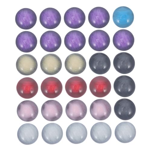 VILLCASE 30 Stück Runde Charms Aus Kunstharz Für Ohrringe Schmuckherstellung Charms Für Frauen Schmuck- -zubehör von VILLCASE