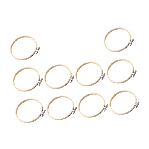10 Stück Stickkit DIY-Werkzeuge Reifen Stich-Kit Stickerei-Kits Stickgarnhalter klein Bausatz Bambusring selber machen Stickrahmen Kreuzstichkreis Stickkreis selber machen Hölzern 10 Stück Stickkit DIY-Werkzeuge Reifen Stich-Kit Stickerei-Kits Stickgarnhalter klein Bausatz Bambusring selber machen Stickrahmen Kreuzstichkreis Stickkreis selber machen Hölzern von VILLFUL