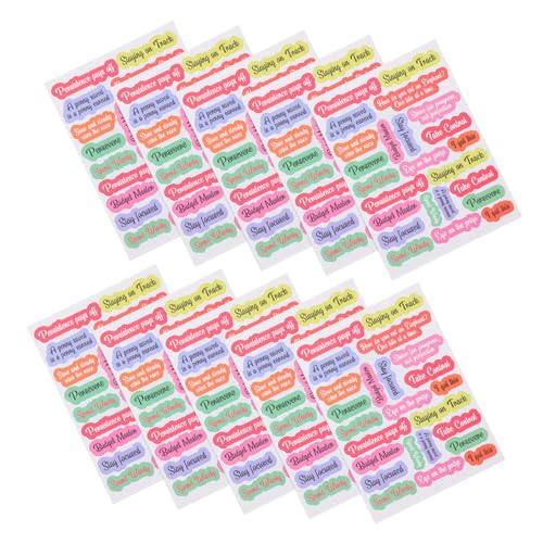 10 Stück Teiliges Budget Aufkleber für Finanzplaner Handbuch Label für Budgetordner Scrapbook und Bargeld Organizer Selbstklebend und Funktional Dekorative für Effiziente von VILLFUL