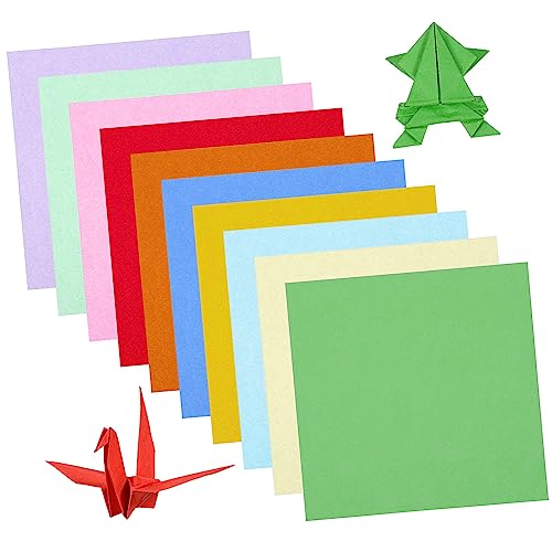 100 Blatt Origami für Faltpapier für Diy Bastelprojekte Farbenfrohes Bastelpapier für Schulprojekte von VILLFUL