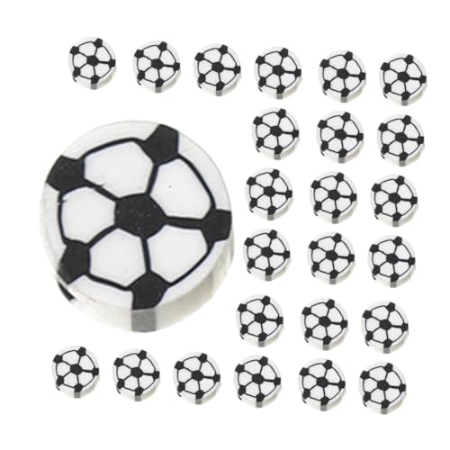 100 Stück Fußball Perlen Polymer Bastelperlen für Armbänder und Schlüsselanhänger Diy Schmuckherstellung Hochwertige Abstandshalter für Projekte 100 Stück Fußball Perlen Polymer Bastelperlen für Armbänder und Schlüsselanhänger Diy Schmuckherstellung Hochwertige Abstandshalter für Projekte von VILLFUL