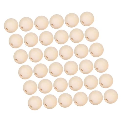 100 Stück Unbehandelte Holzperlen Runde Holzperlen für Diy Schmuck Basteln von Armbändern und Glatte und Polierte Oberfläche für Angenehmes Handwerkerlebnis 100 Stück Unbehandelte Holzperlen Runde Holzperlen für Diy Schmuck Basteln von Armbändern und Glatte und Polierte Oberfläche für Angenehmes Handwerkerlebnis von VILLFUL