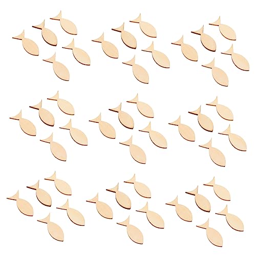 100Stücke Unfertige Holzfische Dekorationsscheiben für DIY Bastelprojekte und Kinderaktivitäten für Partydekoration und 100Stücke Unfertige Holzfische Dekorationsscheiben für DIY Bastelprojekte und Kinderaktivitäten für Partydekoration und von VILLFUL