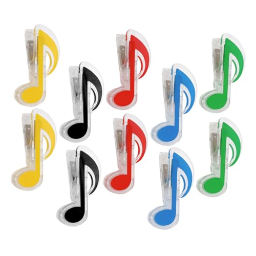 10Stücke Musikseitenclips Langlebige Notenhalter für Klavierbücher Praktische Büroklammern für Musiknoten Verstellbar für Memos 10Stücke Musikseitenclips Langlebige Notenhalter für Klavierbücher Praktische Büroklammern für Musiknoten Verstellbar für Memos von VILLFUL