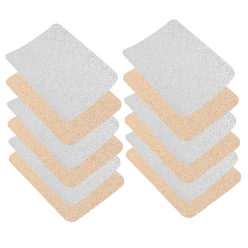 12Stücke Jeans Aufnäher zum Bügeln Große Dekorative Reparaturflicken für Kleidung Selbstklebende Patches für Jeans Shirts Rucksäcke und Mehr Glitzergold von VILLFUL