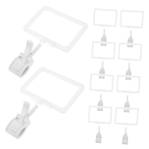 15 Satz Doppelseitige Preisschildhalter mit Klammer Set für Supermärkte Einzelhandel und Bekleidungsgeschäfte für Präsentation von Angeboten und Informationen 15 Satz Doppelseitige Preisschildhalter mit Klammer Set für Supermärkte Einzelhandel und Bekleidungsgeschäfte für Präsentation von Angeboten und Informationen von VILLFUL