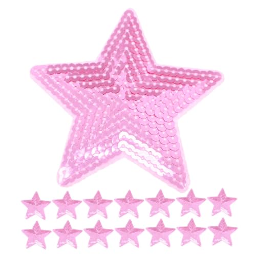 15 Stück Teiliges Glitzer Stern Patches zum Aufbügeln Bestickte Applikationen für Kleidung Rucksäcke Hüte und Diy Bastelprojekte Langlebig und Einfach Anzuwenden von VILLFUL