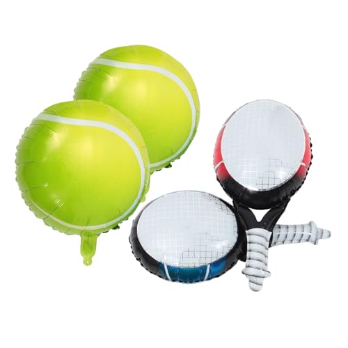 1Satz Tennis Set mit Teiliges Partyzubehör für Bachelorette und Langlebige Folienballons Pastellfarben für Sportthemen Feiern von VILLFUL