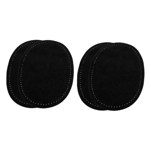 2 Paar Oval Patches für Ellenbogen und Knie Diy Nähflicken für Pullover Jacken und Hosen Langlebige Kleidung Zubehör mit Vorgebohrten Löchern von VILLFUL