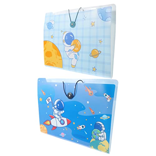 2 Stück Accordion Datei Organizer mit Fächern Multifunktionale Aufbewahrung für Dokumente Quittungen und Karten für Büro Schule und Zuhause von VILLFUL
