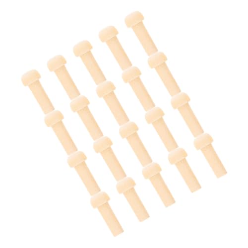 20 Stück Mini Holz Achs Pegs Unbemalte Holz Pegs für Diy Projekte Bastelarbeiten und Gestaltung Hochwertige Holzaccessoires für Unendliche Möglichkeiten von VILLFUL