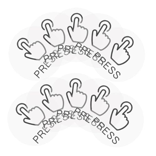 VILLFUL Stück PVC Aufkleber für Türschalter Druckknopf Erinnerungssticker Selbstklebend mit Markierung für Einfache Bedienung Wohn und Büroräumen von VILLFUL