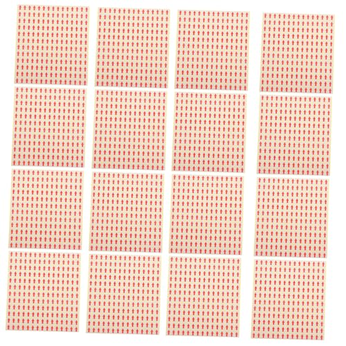 2700 Stück Selbstklebende Kleine Rote Pfeilaufkleber für Markierung Organisation und Hervorhebung Unqualifizierter Produkte für Büro Schule und Lager von VILLFUL