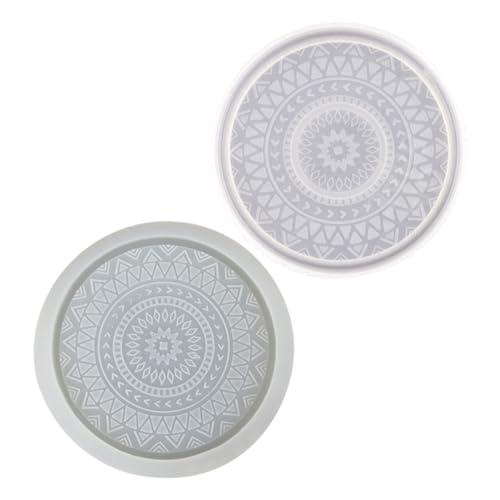 2Stücke Silikon Untersetzer Gießform DIY Silikonform für Untersetzer für Zuhause Familienfeiern und Bastelprojekte Einfach zu Bedienen 2Stücke Silikon Untersetzer Gießform DIY Silikonform für Untersetzer für Zuhause Familienfeiern und Bastelprojekte Einfach zu Bedienen von VILLFUL