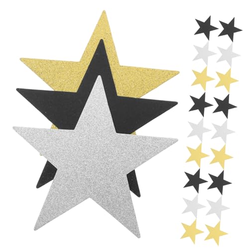 30Stücke Glitzernde Stern Ausschnitte Papier Dekoration für Weihnachten Klassenzimmer Partys Sternausschnitte für Hochzeiten von VILLFUL