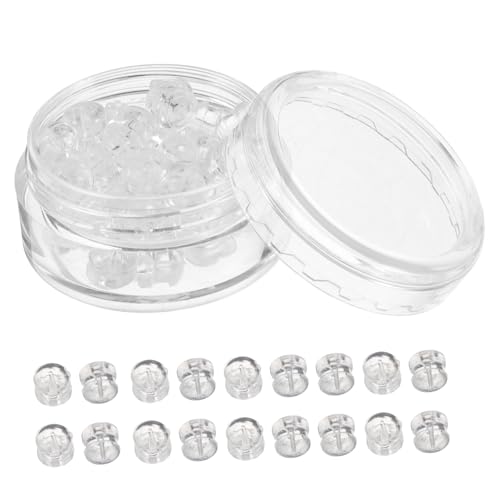 30Stücke Transparente Silikon Ohrring Verschlüsse Rückseiten für Ohrstecker Sichere und Flexible Ohrring Stopper zum Schutz Ihrer Ohrringe Transparentes Schmuck Zubehör von VILLFUL