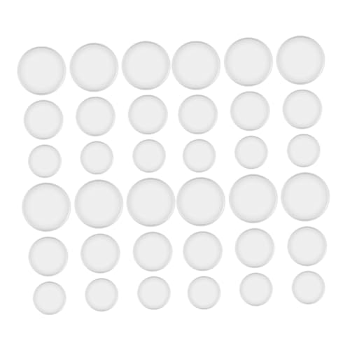 36 Stück Teiliges von Transparenten Binder Ringen Loseblattbindung Notizbücher Karteikarten Scrapbooking und Bürobedarf von VILLFUL