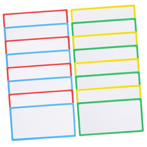 36Stücke Magnetische Wiederverwendbare Abwischbare Namensschilder Beschreibbare für Kühlschrank und Whiteboard Je von VILLFUL
