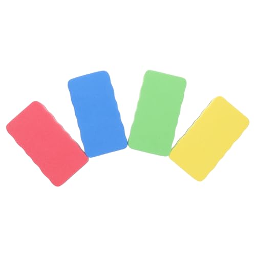 4 Stück Magnetische Radiergummis für Whiteboards und Effiziente für Schule Büro und Zuhause Multisurface Nutzung Integrierter Magneten von VILLFUL